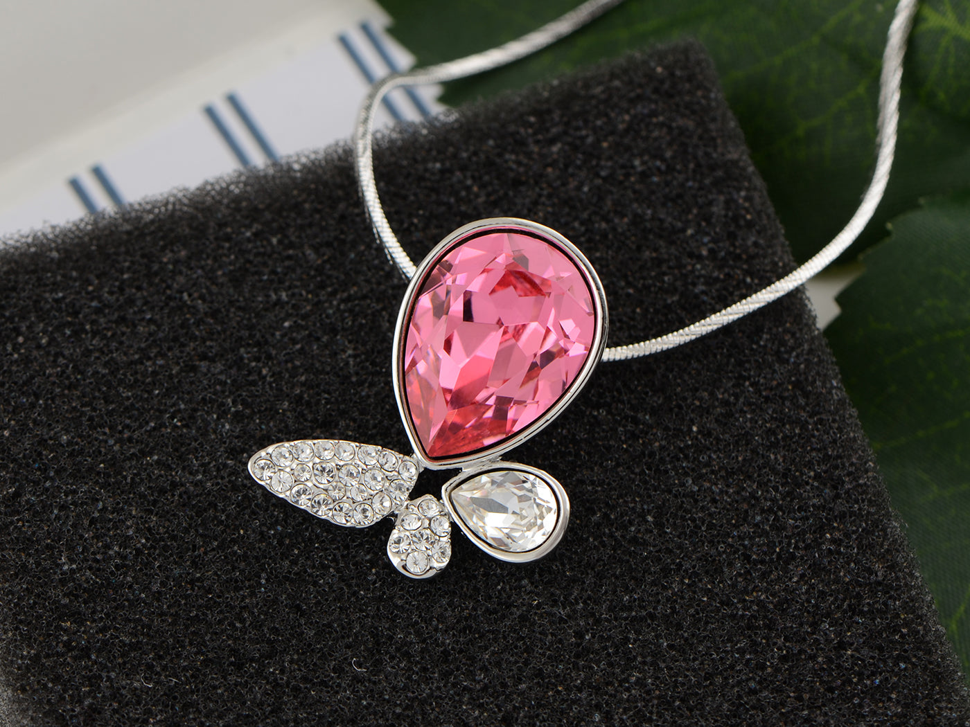 Swarovski Crystal Butterfly Necklace Item 1739 - Etsy | Beautiful necklaces,  Swarovski crystals, Malachite pendant